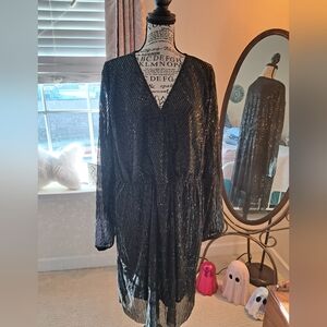 Black Sequin Dress NWOT